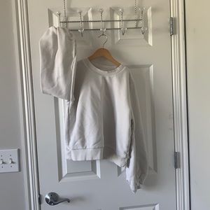 a new day bubble sleeve crop sweatshirt